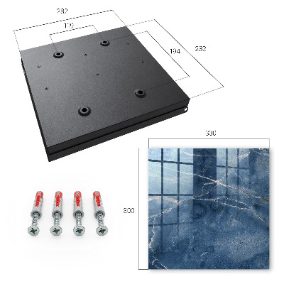 Key box Blue marble