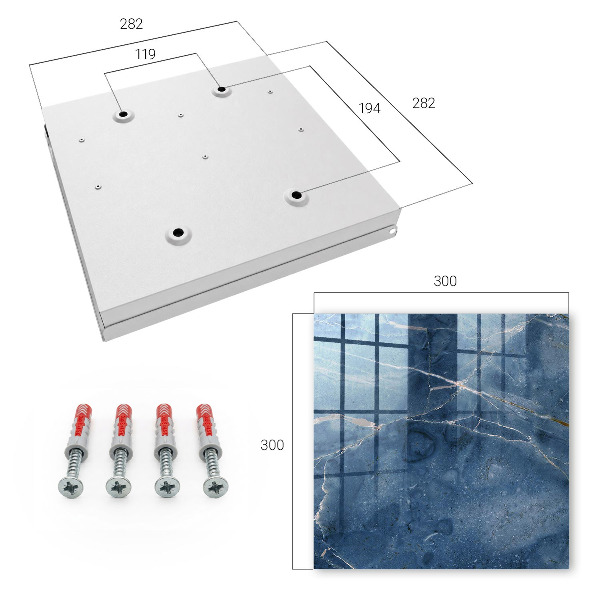 Key box Blue marble