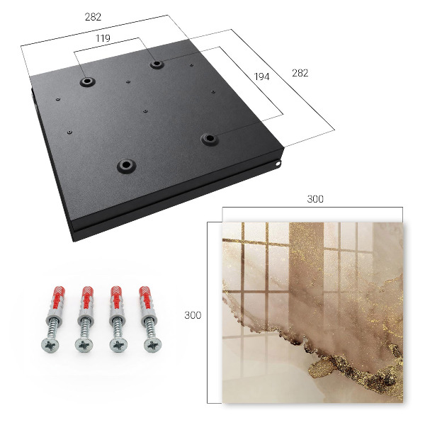 Key cabinet for wall Artistic abstraction