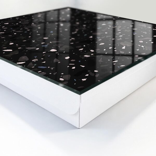 Key storage box Black terrazzo