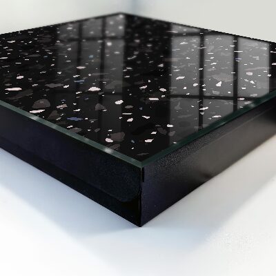 Key storage box Black terrazzo