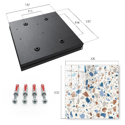 Key cabinet for wall Stone mosaic