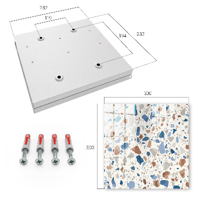 Key cabinet for wall Stone mosaic