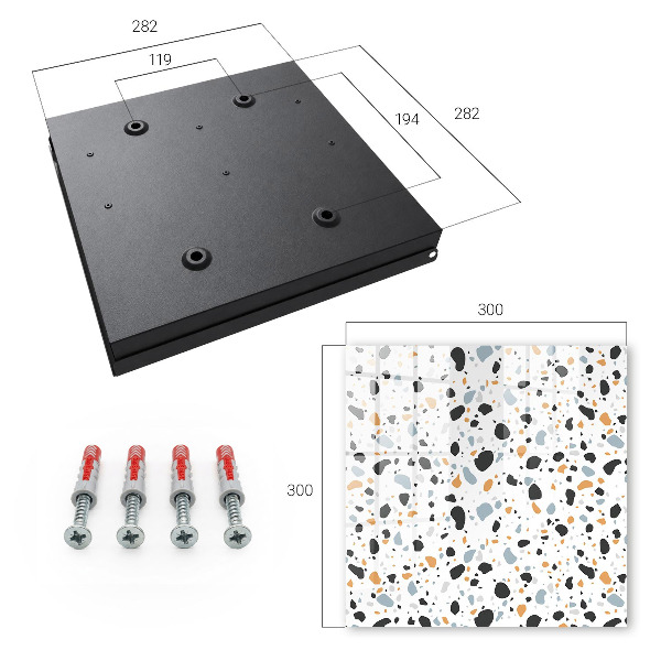 Key storage box Terrazzo pattern