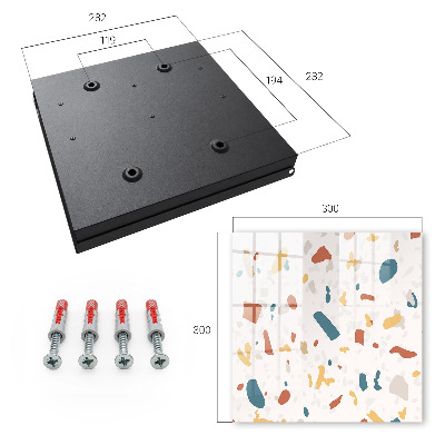 Key cabinet for wall Abstract composition