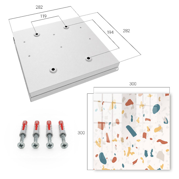 Key cabinet for wall Abstract composition