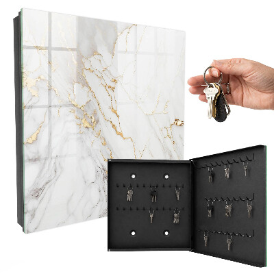 Key cabinet for wall Marble elegance