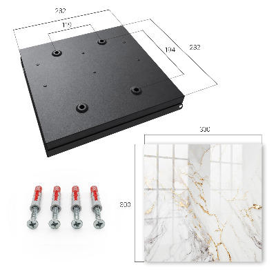 Key cabinet for wall Marble elegance