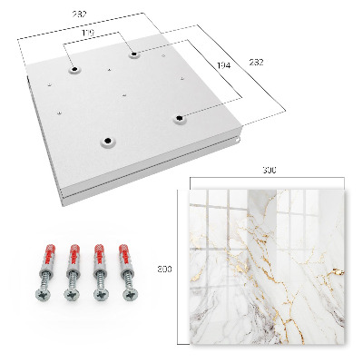 Key cabinet for wall Marble elegance