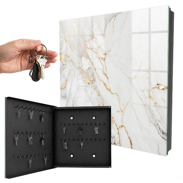 Key cabinet for wall Marble elegance