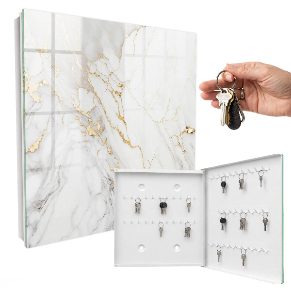 Key cabinet for wall Marble elegance
