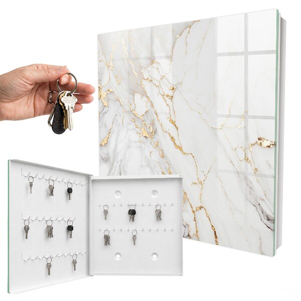 Key cabinet for wall Marble elegance