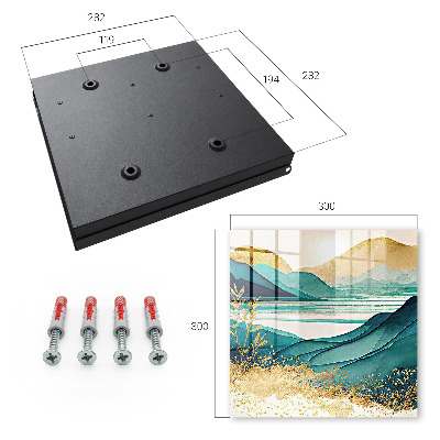 Key storage box Turquoise Mountains