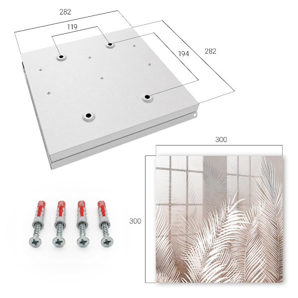 Key cabinet for wall Leaves of elegance