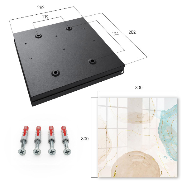 Key cabinet for wall Subtle abstraction