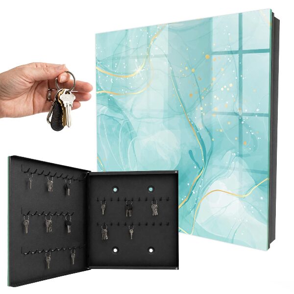 Key storage box Turquoise elegance