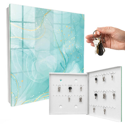 Key storage box Turquoise elegance