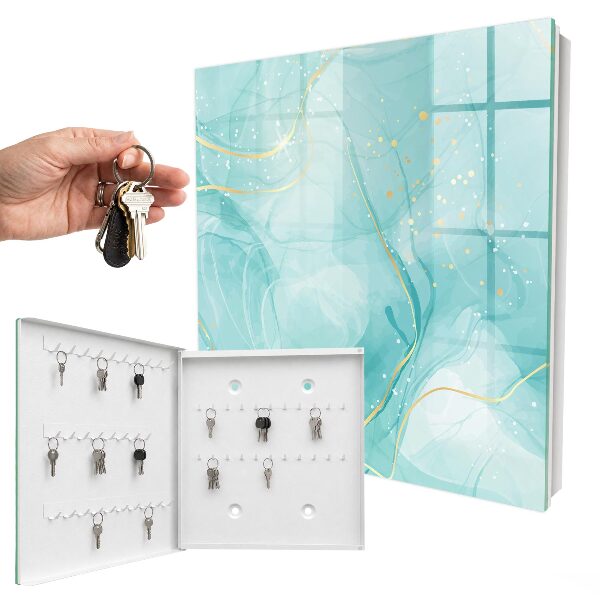 Key storage box Turquoise elegance
