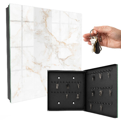 Key cabinet for wall The elegance of marble