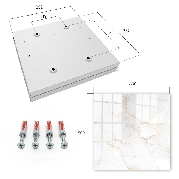 Key cabinet for wall The elegance of marble