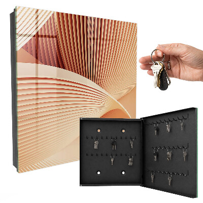 Key storage box Abstract waves