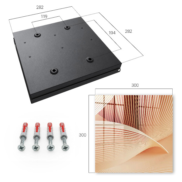 Key storage box Abstract waves