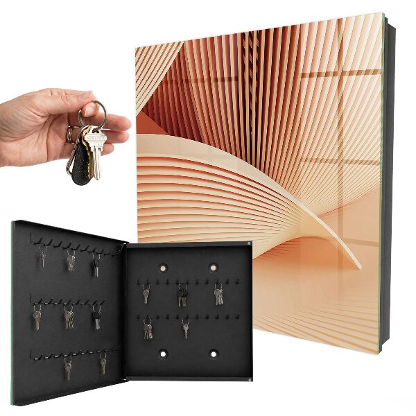 Key storage box Abstract waves