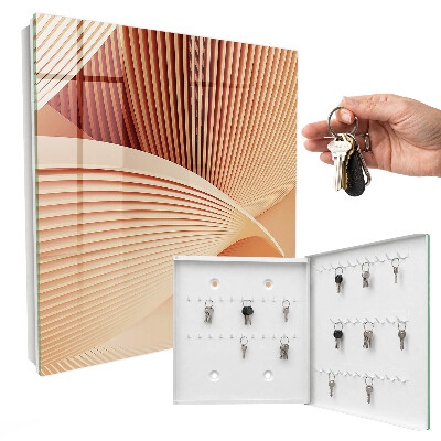 Key storage box Abstract waves