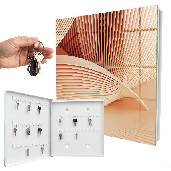 Key storage box Abstract waves