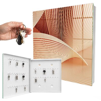 Key storage box Abstract waves