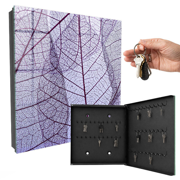 Key cabinet for wall Leaf structure