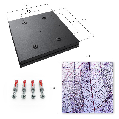 Key cabinet for wall Leaf structure