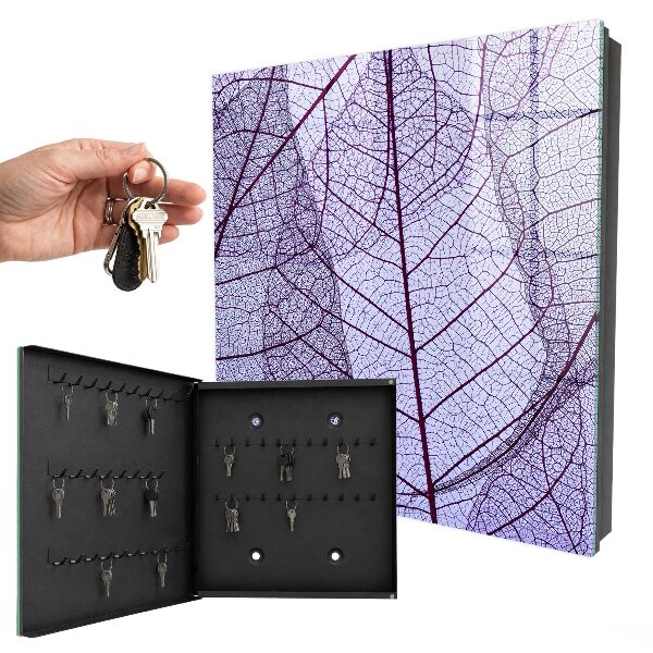 Key cabinet for wall Leaf structure