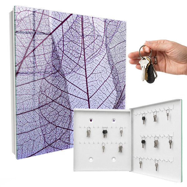 Key cabinet for wall Leaf structure