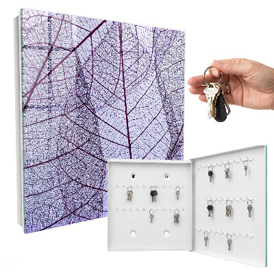 Key cabinet for wall Leaf structure