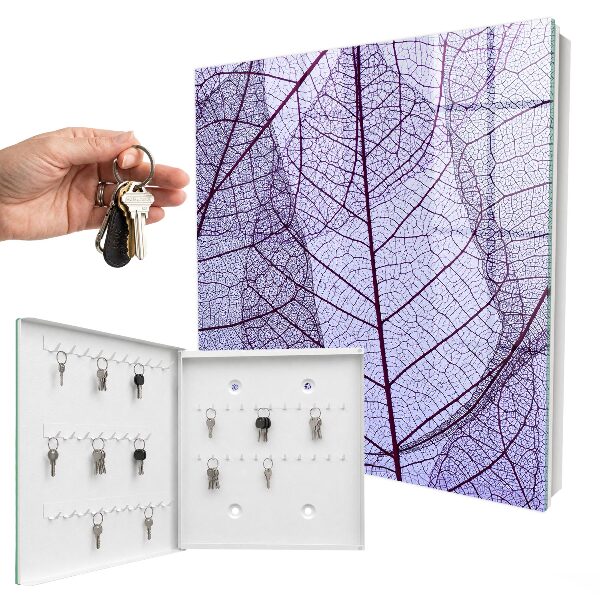 Key cabinet for wall Leaf structure