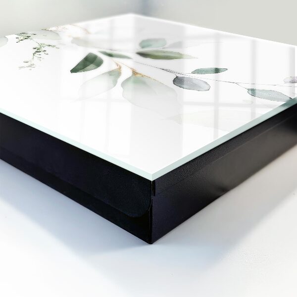Key storage box Watercolor leaves