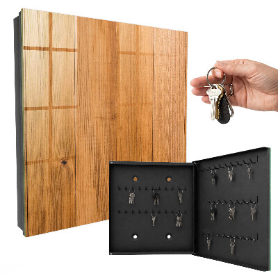 Key cabinet for wall Wooden texture