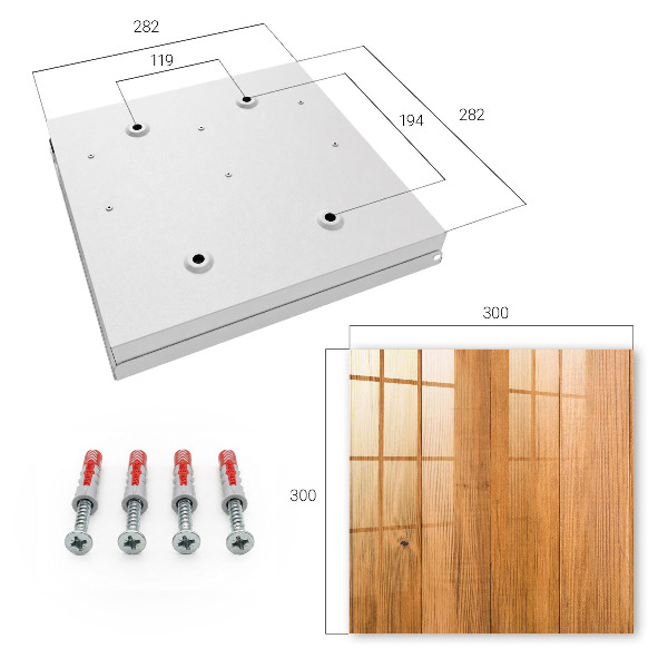 Key cabinet for wall Wooden texture