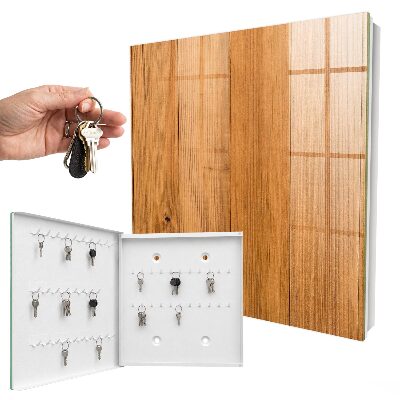 Key cabinet for wall Wooden texture