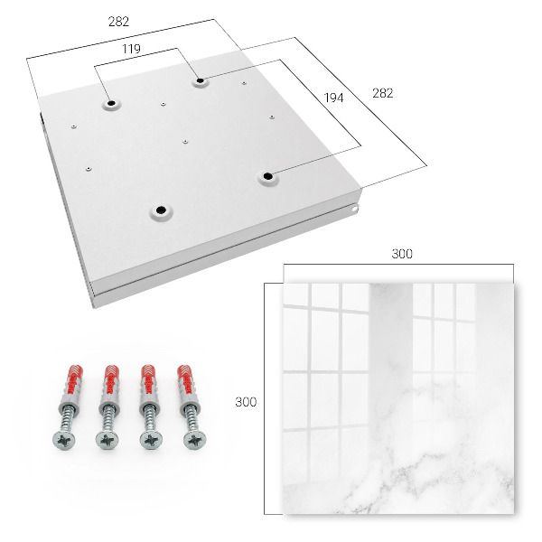 Key storage box Marble elegance