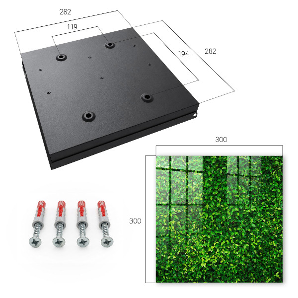 Key cabinet for wall Green garden