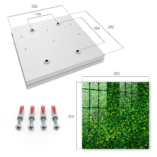 Key cabinet for wall Green garden