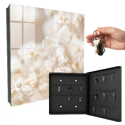 Key storage box Bright flowers