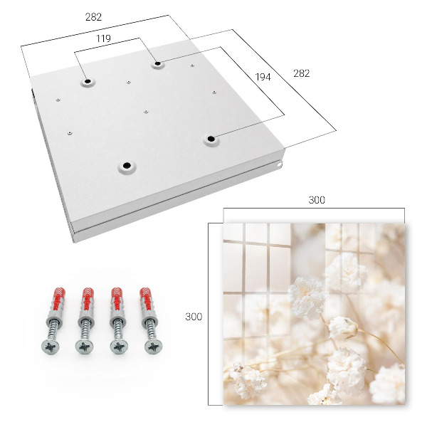 Key storage box Bright flowers