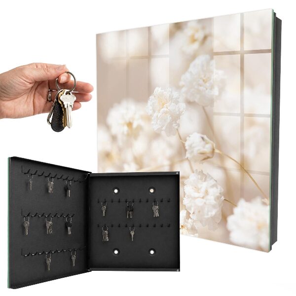 Key storage box Bright flowers