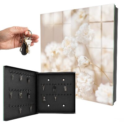 Key storage box Bright flowers