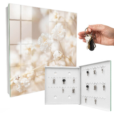 Key storage box Bright flowers