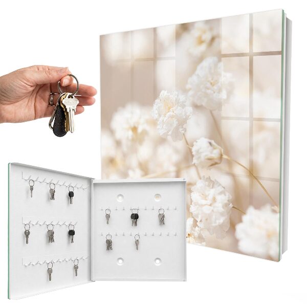 Key storage box Bright flowers