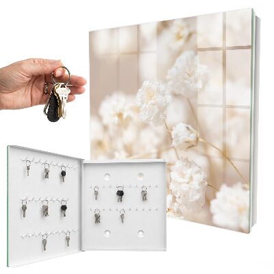 Key storage box Bright flowers